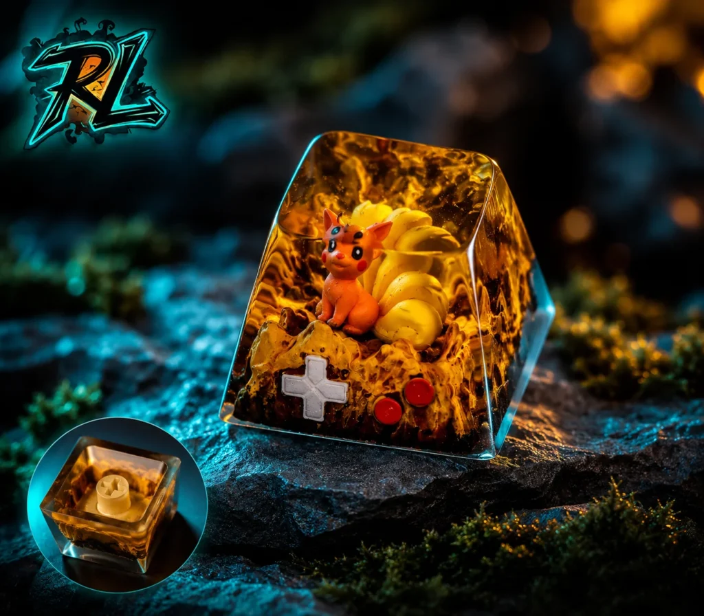 Custom Resin Keycaps: The Secret To Upgrading Your Board 1 Unique custom resin keycap with intricate 3D design