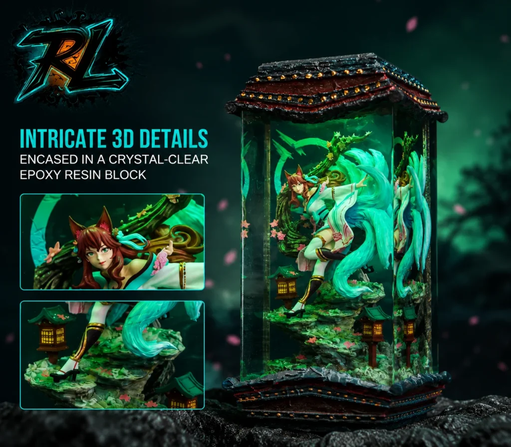 Resin Material Is Plastic: Top Premium Decor Lamps To Buy 1 Intricate 3D details encased in a crystal-clear epoxy resin block