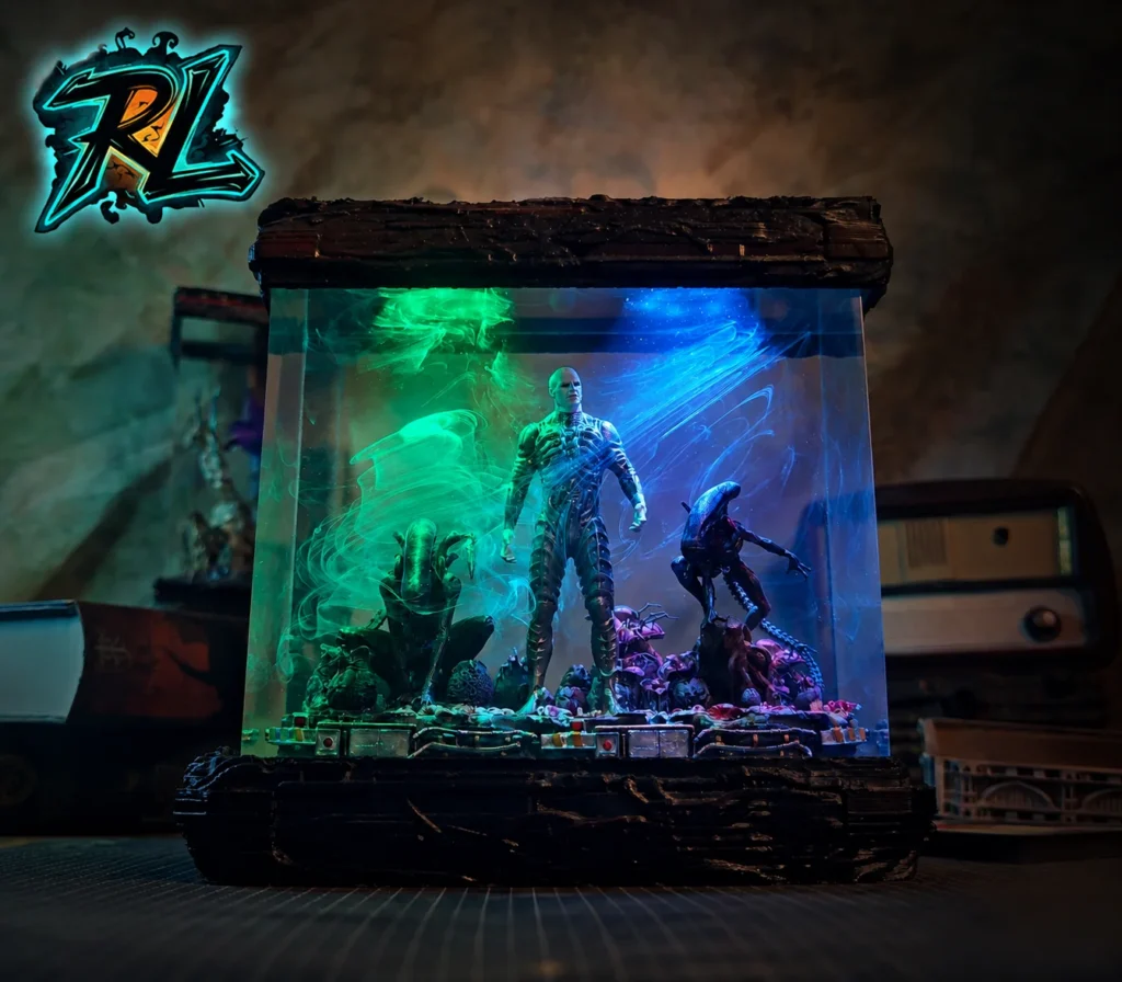 Resin Material Is Plastic: Top Premium Decor Lamps To Buy 3 ENGINEERS XENOMORPH Resin Lamp casts an eerie blue glow, bringing the dark mysteries of Prometheus to life