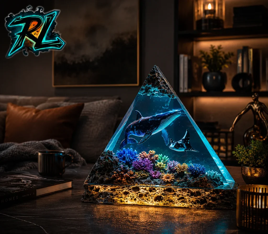 Table Lamp Ideas For living Room: Style Your Home Now 2 A sophisticated modern table lamp illuminating stylish home decor and casting a soft light in a contemporary living space