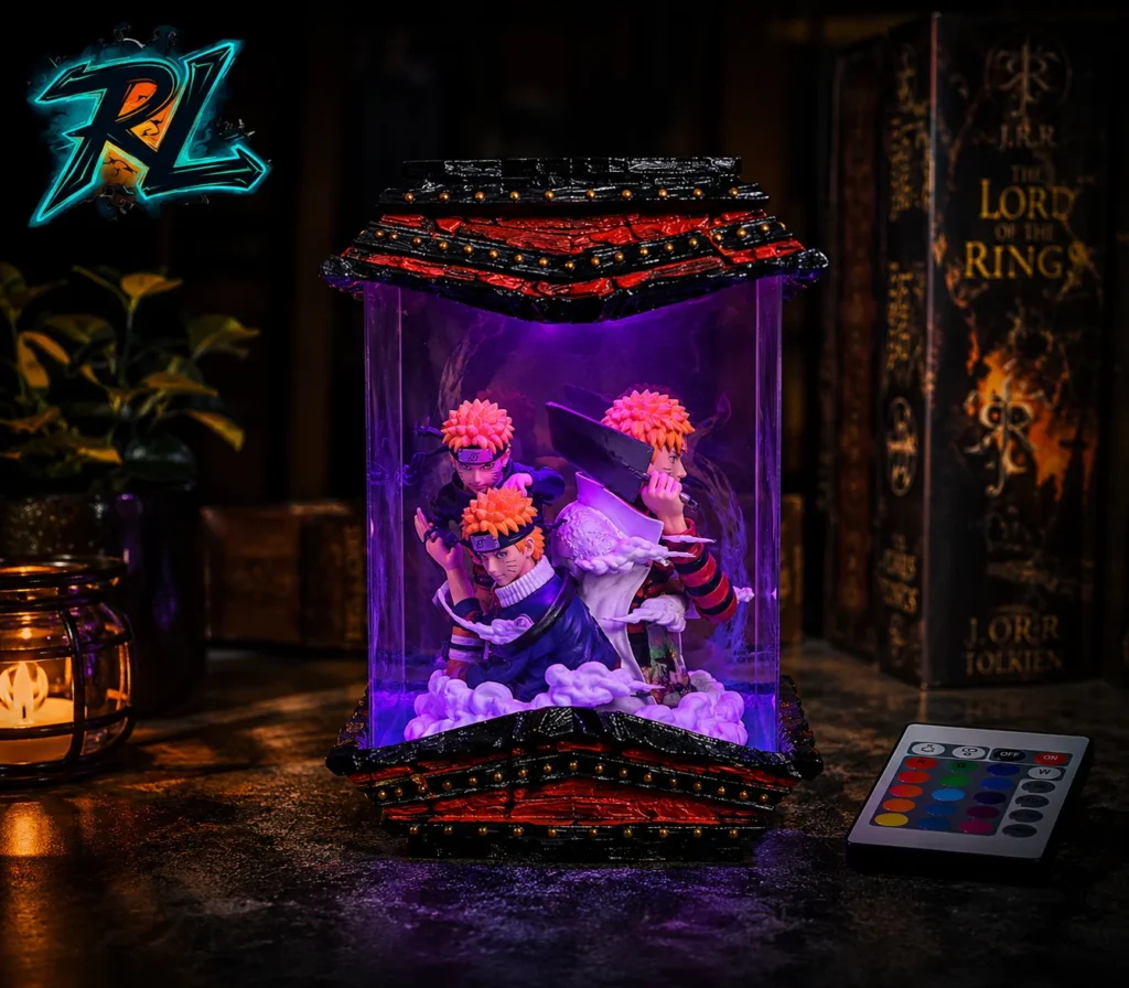 What Is Resin Used For? Discover Top Real-World Applications 4 Custom dioramas and anime figures perfectly frozen inside a transparent epoxy resin block with intricate handcrafted details