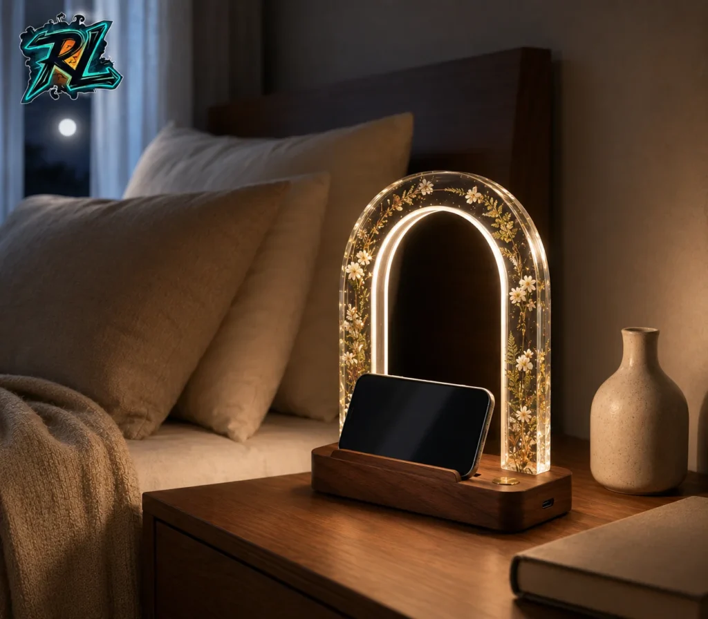 Is Epoxy Resin Toxic To Touch: All Important Safety Facts 1 Safe and non toxic finished epoxy resin lamp on a bedside table