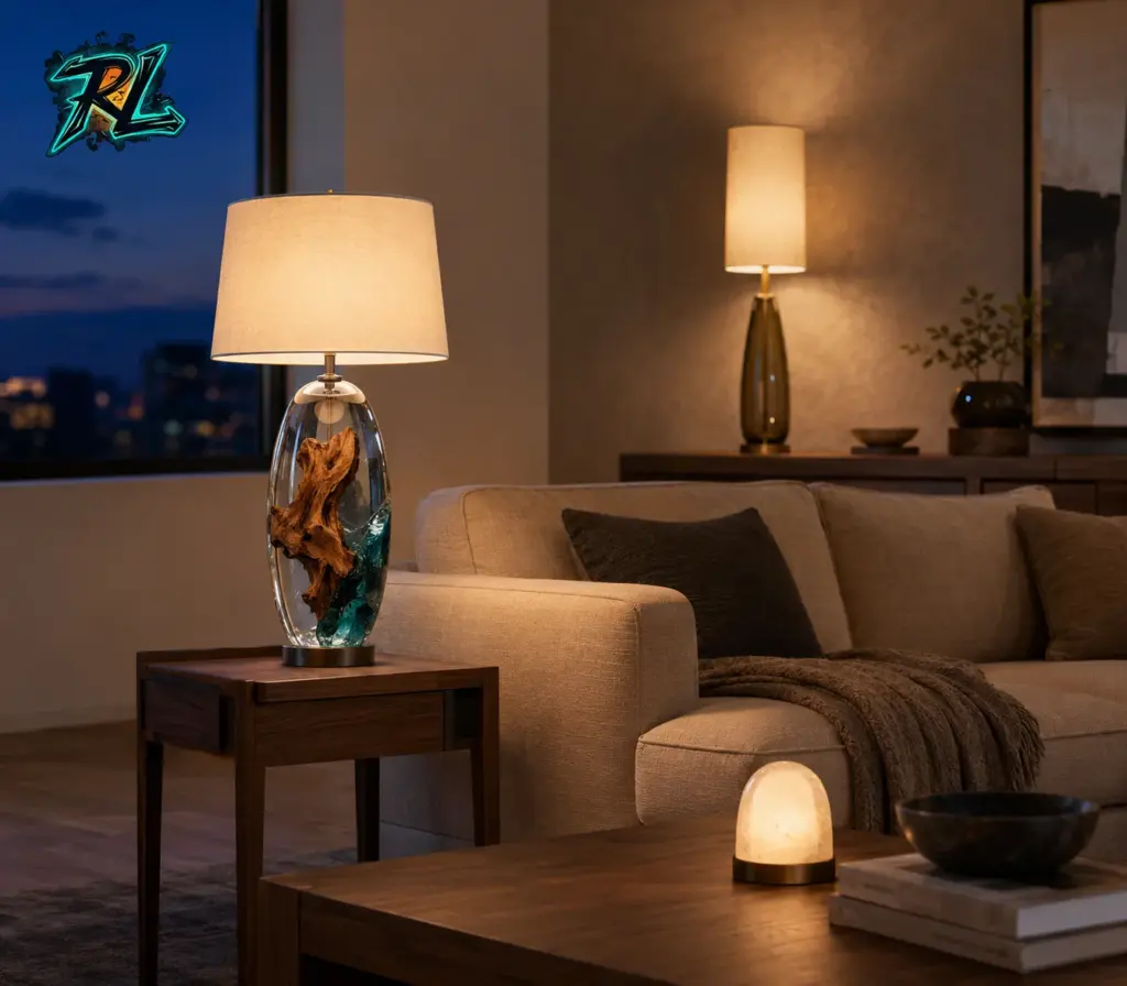 Modern table lamp design ideas for refined, stylish homes 3 Layered table lamps at different heights make a living room feel warmer and more dimensional after sunset