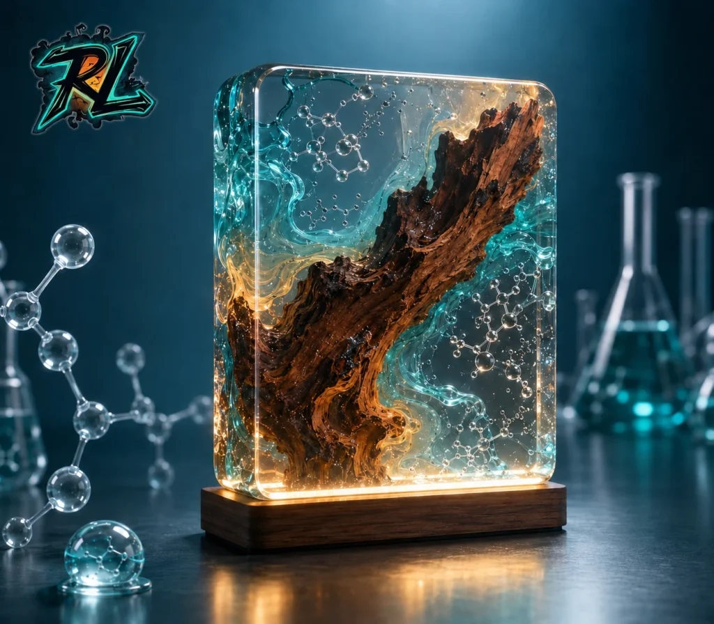 What Is Resin In Chemistry From Polymers To Lamp Art 1 Fully cured light art showcasing what is resin in chemistry through non-toxic durability and glass-like transparency