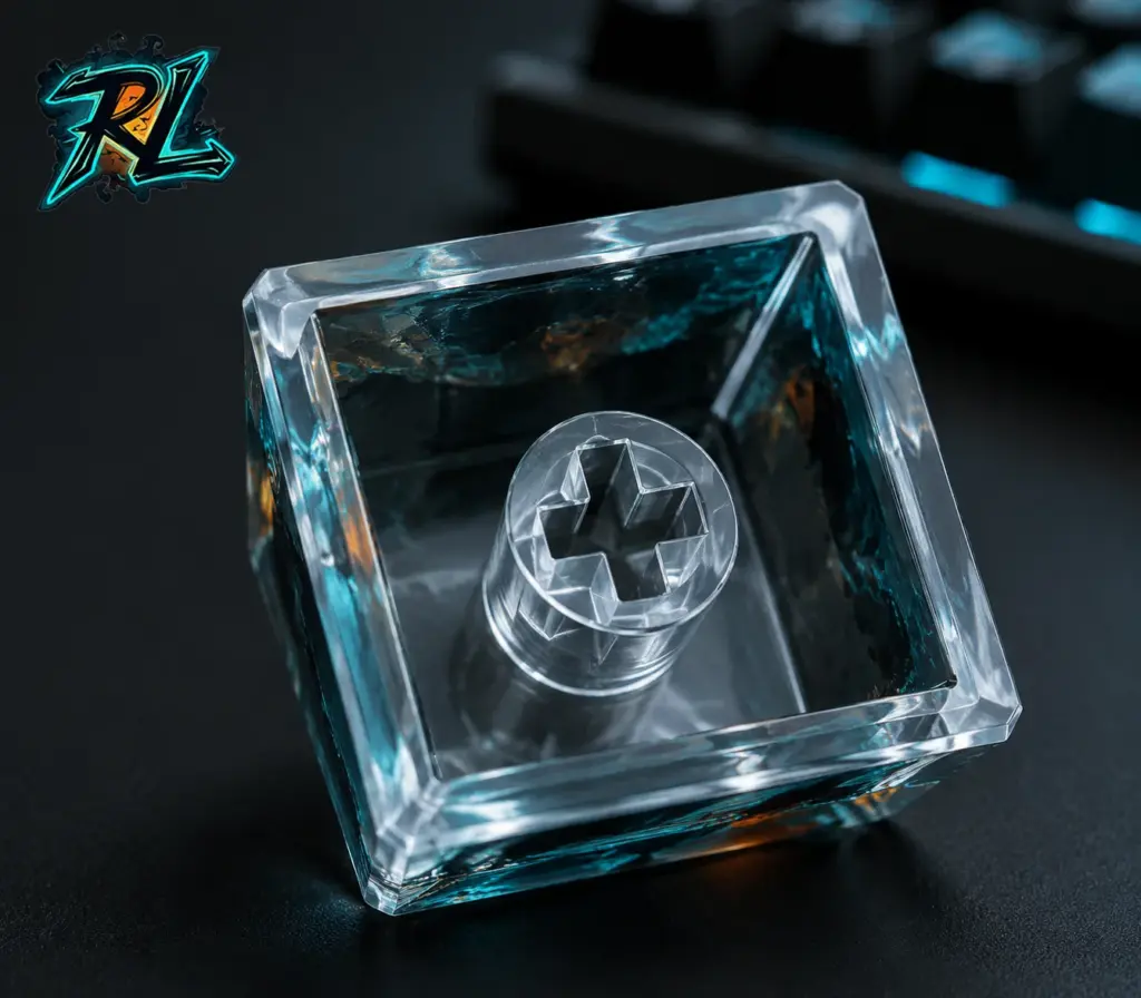 HALO: Complete Guide to Games, Keycaps and Resin Artwork 4 The underside of a resin artisan reveals a centered MX stem, clean edges, and stable 1u construction.