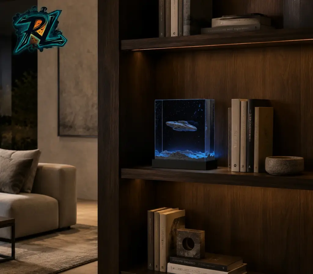 Star Wars Epoxy Lamp Guide: Light Up Your Galaxy At Home 5 A well-placed star wars epoxy lamp sits naturally on a bookshelf, blending into the room instead of a cluttered fan corner.